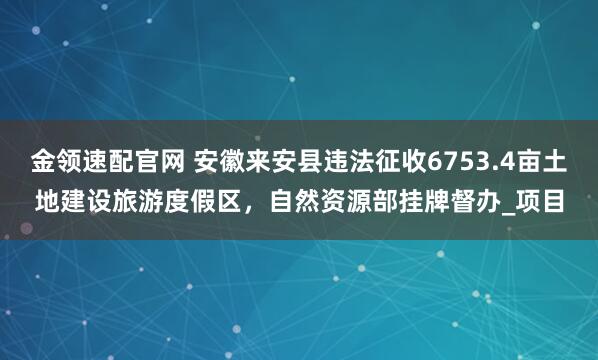 金领速配官网 安徽来安县违法征收6753.4亩土地建设旅游度假区，自然资源部挂牌督办_项目