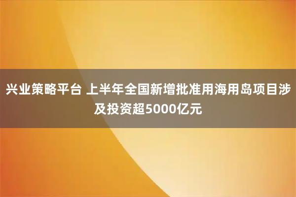 兴业策略平台 上半年全国新增批准用海用岛项目涉及投资超5000亿元